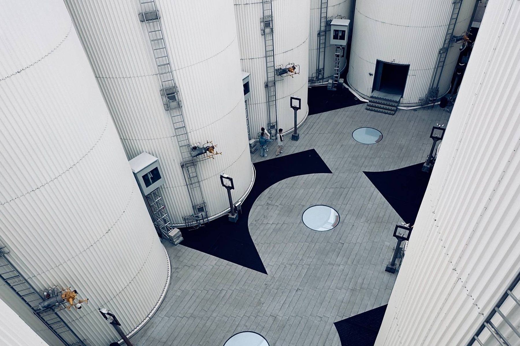 Silos d'un site agroalimentaire