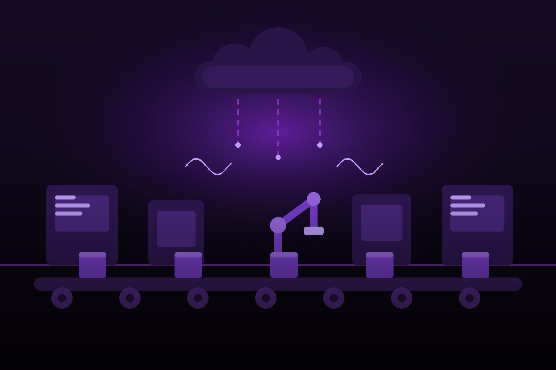 Ligne de production pilotée depuis le cloud